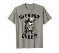 Cowboy Opossum Western Country Possum Go On Now Git Camiseta
