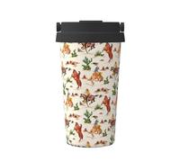 Cowboy Ride Horse - Taza abierta con un solo botón, protección del medio ambiente y salud, acero inoxidable, portátil, conservación del calor y conservación del frío, se utiliza para viajar con tazas