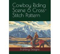Cowboy Riding Scene 6 Cross-Stitch Pattern