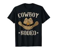 Cowboy Rodeo Cowboy Hat Southern Country Wild West Botas Camiseta