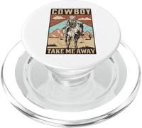 Cowboy Rodeo Texas Take Me Away Western Southwest Theme PopSockets PopGrip para MagSafe