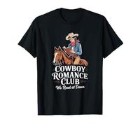 Cowboy Romance Club Leemos al amanecer Funny Cowgirl Reader Camiseta