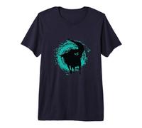 Cowboy se Cae del Toro en el Rodeo Camiseta Premium