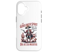 Cowboy Skeleton Día de los Muertos - American Gunslinger Carcasa para iPhone 16