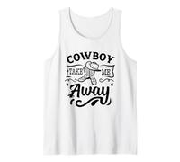 Cowboy Take Me Away Cita/Country Saying Western Cow Girl Camiseta sin Mangas