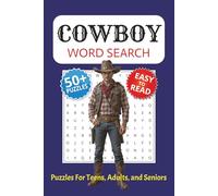 Cowboy Word Search Book: Word Searches with Easy to Read Print about Cowboys, the Wild West, Gunfighters, and More | 6 x 9 inches | 110 pages | 50+ ... | Gift for Vacations, Holidays, and Free Time