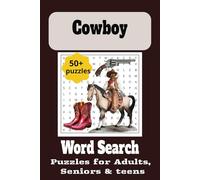 Cowboy Word Search Puzzle Book: 6x9 inches, 110 pages| 50+ Puzzles ... Gift for Vacations and Holidays