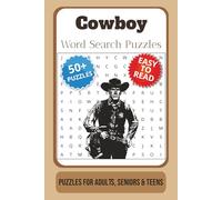 Cowboy Word Search Puzzle Book: Word Searches with Easy to Read Print about Cowboys, Western, Ranch, and More | 6x9 inches, 110 pages | 50+ puzzles … Gift for Vacations, Holidays and Free Times