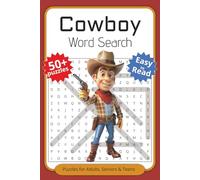 Cowboy Word Search Puzzle Book: Word Searches with Easy to Read Print about Cowboys, Western, Wild West and More | 6x9 inches, 110 pages | 50+ Puzzles ... Gift for Vacations, Holidays and Spare Times