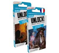 Cowboys espaciales - Unlock! Short Adventures - El Despertar de la Momia + los Secretos del Pulpo - Juego de Mesa de Cartas cooperativas a Partir de 10 años - Escape Game - 1 a 6 Jugadores - 30