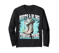 Cowgirl Boots with Classic Embroidered Boots & Bling Cowgirl Manga Larga