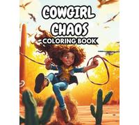 Cowgirl Chaos COLRING BOOK: A Wild West Silhouette Adventure Coloring Book.