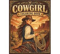 Cowgirl Coloring Book For Adults: Horses, Western Landscapes, and Country Living for Adventure (Western Coloring Books)