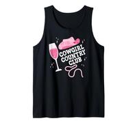 Cowgirl Country Club Pink Cowboy Bride Bachelorette Party Camiseta sin Mangas