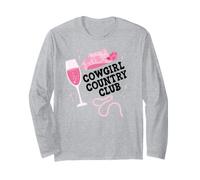 Cowgirl Country Club Pink Cowboy Outfits Bachelorette Party Manga Larga