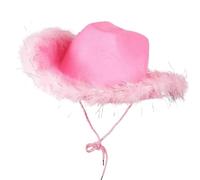 Cowgirl Hat with Fringe - Trim Western Cow Girl Hats