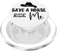 Cowgirl Save a Horse Ride a Cowboy Men Save a Horse Ride Me PopSockets PopGrip para MagSafe