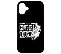 Cowgirl Tough Shirt Cowgirl Shirt Tough Cow Girl Carcasa para iPhone 16 Plus