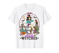 Cowgirl Witch Howdy Witches Western Halloween Camiseta