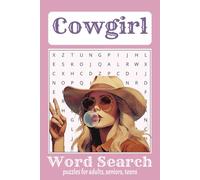 Cowgirl Word Search Puzzle Book: Word Searches with Easy to Read Print about Cowgirls, Cowboys, Horses, and more: 6x9 inches, 110 pages, 50+ puzzles ... Relief, Relaxation, Stress Relief, downtime