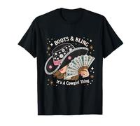 Cowgirls Boots & Bling It's a Cowgirl Thing Western Art Camiseta