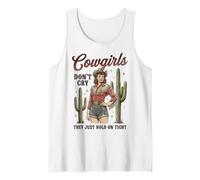 Cowgirls Don't Cry Hold On Tight Rodeo Western Camiseta sin Mangas