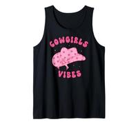 Cowgirls Vibes Hat Let's Go Girls Western Rodeo Cowgirls Camiseta sin Mangas