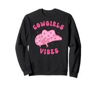 Cowgirls Vibes Hat Let's Go Girls Western Rodeo Cowgirls Sudadera