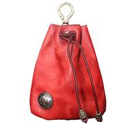Cowhide Purse - Retro Storage Bag, Small Coin Purse | Leather Drawstring Coin Purse, Vintage Handmade Coin Organizer, Portable Key Bag Change Holder, Small Pouch Gift for Men and Women