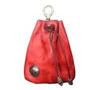 Cowhide | Retro Storage Bag | Drawstring, Leather Wallet, Money Storage Loose Change Organizer For Cash, Credit Card, Wine Red, riferimento Alla descrizione, Consulte la descripción