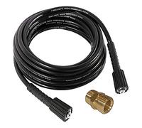 Cowhilan Manguera de Lavado a Alta Presión M22 Conector Rosca Manguera de Repuesto Compatible con Karcher M22-14 Conexión, con Adaptador, 10M