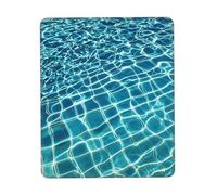 COWMGHLDFL Alfombrilla de mouse azul aguamarina para ratones inalámbricos, alfombrilla de teclado de computadora con alfombrilla de goma antideslizante para juegos, alfombrilla de escritorio cuadrada