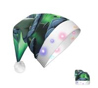 COWMGHLDFL Sombrero de Papá Noel para adultos, sombreros de Navidad para hombres y mujeres, osos polares, luces del norte, sombreros de Papá Noel, sombrero de Navidad para Año Nuevo