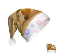 COWMGHLDFL Sombrero de Papá Noel para adultos, sombreros de Navidad para hombres y mujeres, plátanos de orejas de maíz, sombreros de Papá Noel, sombrero de Navidad para Año Nuevo