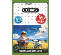COWS: Cow Word Search Puzzle Book: 50+ Fun Farm Animal Puzzles for Adults & Kids | Relaxing Brain Games with Cow Breeds, Dairy Terms & Farm Life ... Pages... For Gift, vacation, and Relaxation.