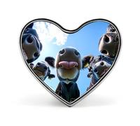 Cows Taste The Summer Heart - Pin de solapa esmaltado para mochila, broches, insignia, joyería, estética, chaquetas, sombreros, decoración artística