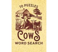 Cows Word Search: Fun Word Search Puzzle with Easy to Read Print about Cows, Cattle, Bovines and More | Ideal Book Gift for Vacations & Holidays