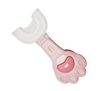 Cowslip Cepillo de Dientes en Forma de U para niños | Cepillo de Dientes Manual en Forma de U,Cepillos de Dientes para niños de Silicona de Grado alimenticio, Cepillo de Dientes en Forma de U de 360