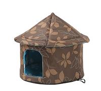 Cowslip - Nicho para gatos al aire libre aislado invierno - Perrera para perros | Calefacción Aislada Cueva Refugio Pequeño Impermeable Gatos y Perros Errantes