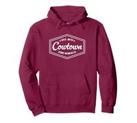 COWTOWN Fort Worth TX Emblema Design Est. Establecido en 1874 Sudadera con Capucha