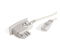 COXBOX Cable DSL Fritzbox, Speedport, Easybox, 12 m, cable TAE RJ45, color blanco, cable de router VDSL ADSL WLAN con firma galvánica para una protección eficaz contra interferencias