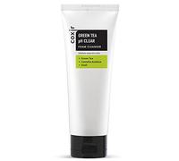 Coxir Greentea PH Clear Cleanser, Limpiador 1 Unidad 150 ml | Fórmula de pH bajo, exfoliante suave, limpieza profunda de poros, lavado facial coreano para el cuidado de la piel