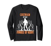 Coxswain by Day Zombie by Night, Divertido remero de Halloween Manga Larga