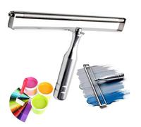 COYEUX Aplicador De Película Húmeda con Barra De Alambre De Acero Inoxidable, Raspador Manual con Mango De Metal, Longitud 240 Mm, Espesor Ajustable De 10 A 200 Μm, Fácil De 15