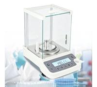 COYEUX Balanza Analítica Digital De Laboratorio, Escala De Precisión De Laboratorio De 0,0001 G, con Pesas, Pantalla LCD, Protección contra Sobrecarga, Cristal Protector, 120g/0.0001g