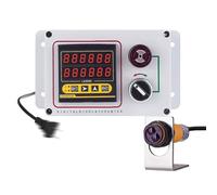 COYEUX Contador De Línea De Producción, Contador Digital De Cinta Transportadora, Pantalla De Doble Fila, Distancia De Detección De 30 Cm, 50 Cm Y 70 Cm, para Líneas De Producción, Fábricas Y Cintas