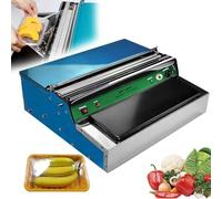 COYEUX Máquina Envolvedora Manual, Envolvedora Comercial De Alimentos Frescos, para 45 Cm Y Menos, Temperatura De La Cuchilla De Corte 60-160 °C, para Envolver Carne Y Verduras