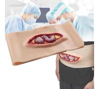 COYEUX Modelo De Formación para El Cuidado De Heridas Abdominales, Simulador Anatómico Realista De Heridas, Maniquí Reutilizable Y Ponible para El Aprendizaje del Taponamiento De Heridas