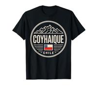 Coyhaique Chile Montaña Atardecer Viaje Insignia Camiseta gráfica económica