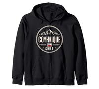 Coyhaique Chile Montaña Atardecer Viaje Insignia Sudadera con Capucha